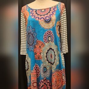 Lilypad Tunic Dress With POCKETS!! Size M Great Seasonal Transition Piece